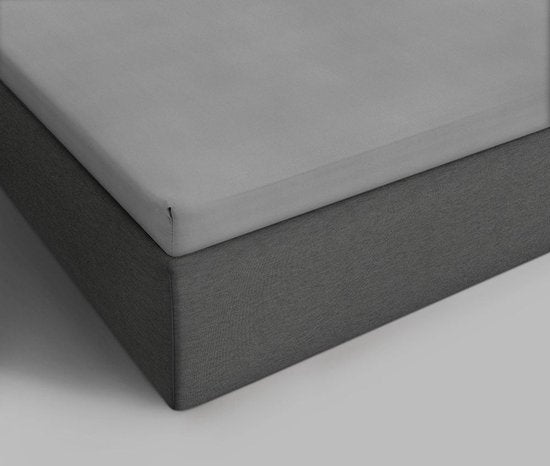 Beau Maison Jersey - Baumwolle Topper Spannbetttuch - Dunkelgrau - 180x200cm Wohnen & Kochen