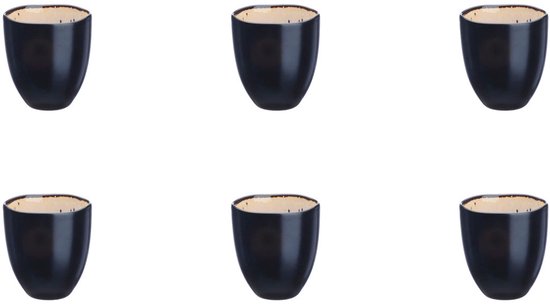 Becher IRIS 15cl - 6 Stück - Elfenbeinweiß Wohnen & Kochen