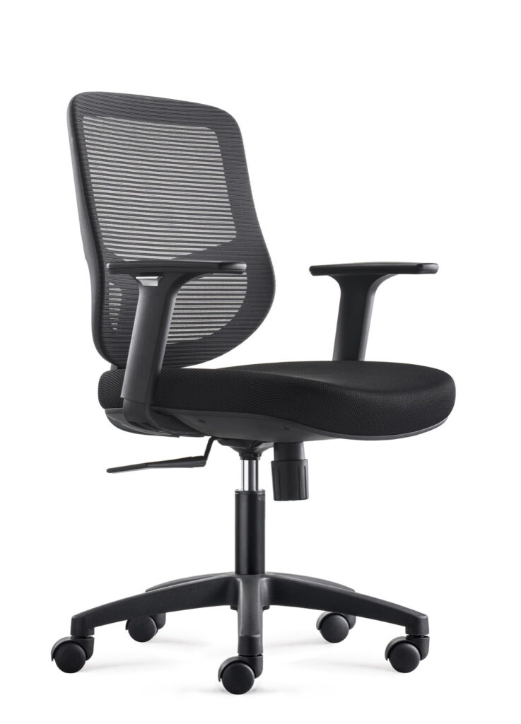 Bens 856-Eco-1 Ergonomischer Bürostuhl - bis zu 130 kg -56 x 61 x 102 cm - Schwarz Wohnen & Kochen