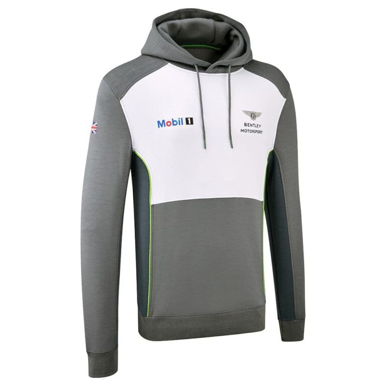 BENTLEY Motorsport Team Hoodie - Herren Pullover mit Kapuze Hoody Grau B14H2 Jacken & Pullover