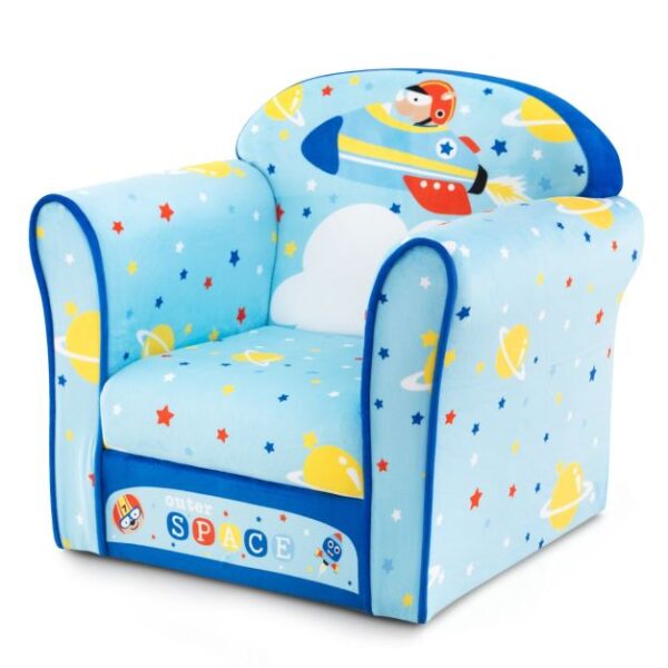 Bequemer und sicherer Kindersessel aus Samt mit Holzgestell - geeignet für Kinder von 0 bis 5 Jahren Wohnen & Kochen
