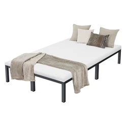 Bettgestell Doppelbett 120x200 cm aus Metall in Anthrazit mit Lattenrost ML-Design 6433