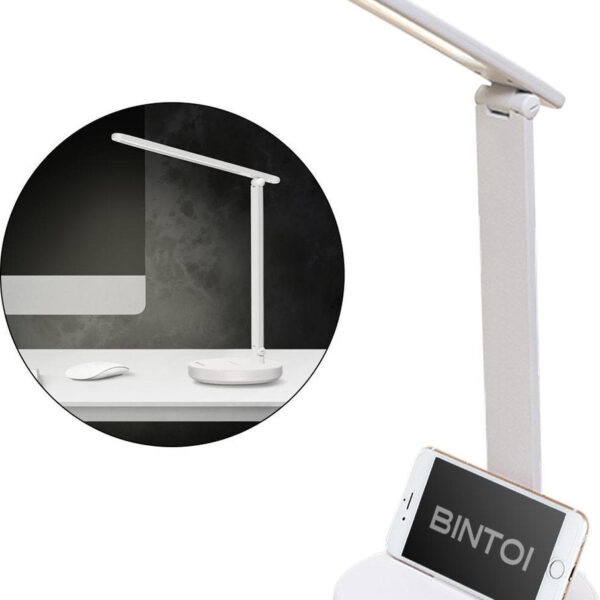 Bintoi® DL100 - Schreibtischlampe LED - Leselampe - Bettlampe - Touch Control - Dimmbar - Weißes und warmes Licht Wohnen & Kochen