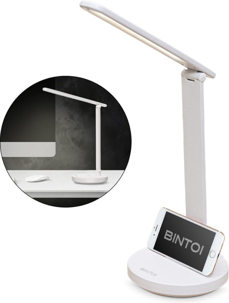 Bintoi® DL100 - Schreibtischlampe LED - Leselampe - Bettlampe - Touch Control - Dimmbar - Weißes und warmes Licht Wohnen & Kochen