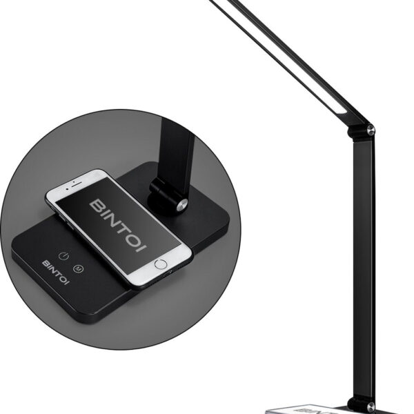 Bintoi® DL200 - Schreibtischlampe LED - Leselampe - Bettlampe - Touch Control - Dimmbar - Weißes und warmes Licht Wohnen & Kochen