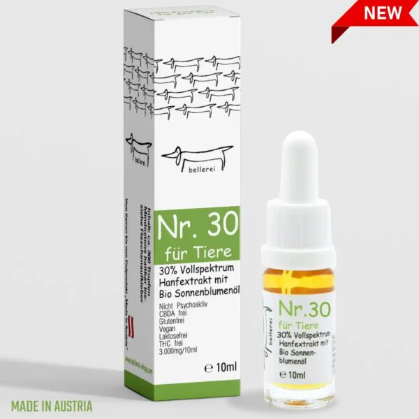 Bio CBD Öl für Hunde 30% CBD für Hunde