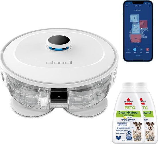 BISSELL - Staubsaugerroboter SpinWave R5 Pet - 500 ml Wohnen & Kochen