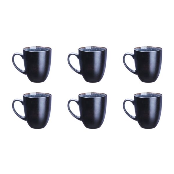 bjorn Luxus-Becher-Set 'Iris' - 6 Stück (40cl) - Stylish Blue Night - Perfekt für Kaffee