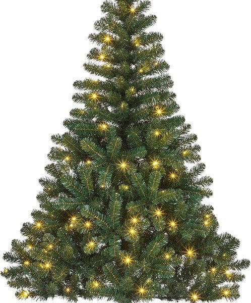 Black Box Trees Bedford Künstlicher Weihnachtsbaum mit LED-Lichtern - H185 x Ø110 cm - Grün Weihnachten