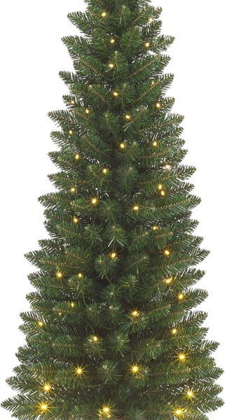 Black Box Trees Gerlos Schmaler Künstlicher Weihnachtsbaum aus Jute - H90 x Ø41 cm - Grün Weihnachten