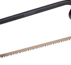 BLACK+DECKER Bogensäge - 24"/ 61CM - weicher Komfortgriff - stoßdämpfend - Knöchelschutz - Stahl - Schwarz/Orange Werkzeuge