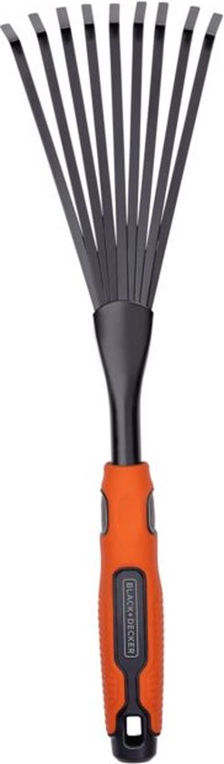 BLACK+DECKER Handharke - 38.8 CM - Ergonomischer Griff - Einfaches Aufhängen - Schwarz/Orange Haus & Garten