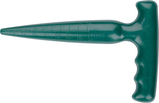 BLACK+DECKER Pflanzstab mit Größenangaben 0-10CM - Blumenzwiebel-Pflanzgefäß - Perfekt für die Saatgut-Pflanzung - 11 x 17.4 x 2.5 CM - Grün Haus & Garten