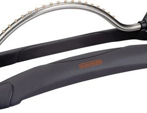 BLACK+DECKER Rasensprenger - 19 Löcher - 58.5 x 19.5 x 10.5 CM - Schwingender Gartenregner - Schwarz/Orange Haus & Garten