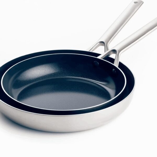Blue Diamond Pfannenset - 2 Stück - Pfasfrei - Ø24 & Ø26 cm - Edelstahl Wohnen & Kochen
