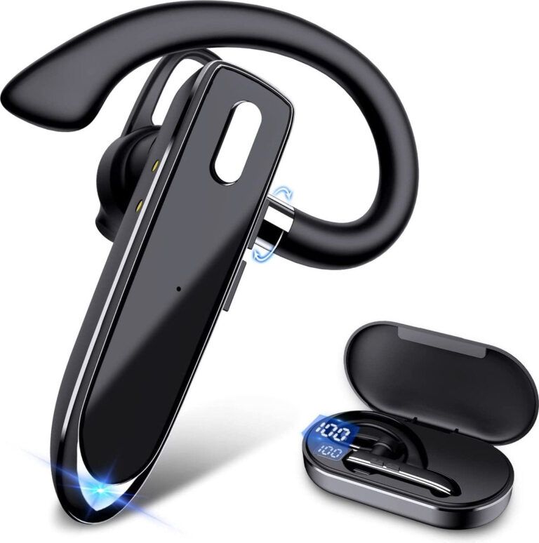 Bluetooth-Headset mit Ladeetui - In-Ear-Kopfhörer - kabelloses Headset mit Mikrofon - Bluetooth 5.1 - Freisprecheinrichtung - IPX7 wasserdicht Elektronik