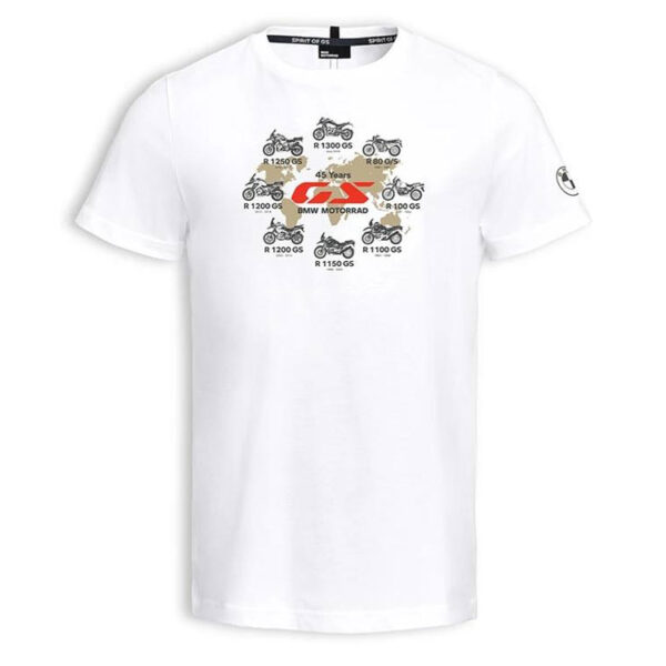 BMW 45 Years GS T-Shirt Herren (weiß) Farbe: Weiß Größe: 3XL