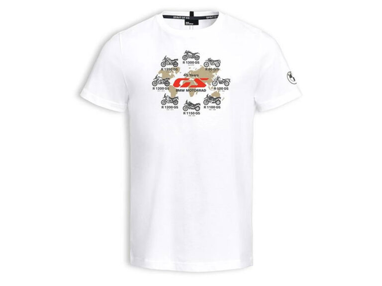 BMW 45 Years GS T-Shirt Herren (weiß) Farbe: Weiß Größe: 3XL