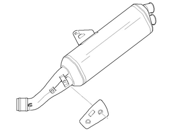 BMW Akrapovic HP Endschalldämpfer HP2 Megamoto (K25) Auspuffanlage