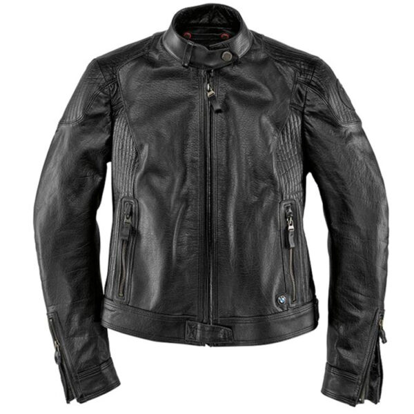 BMW BlackLeather Motorradjacke Damen Farbe: Schwarz Größe: 36