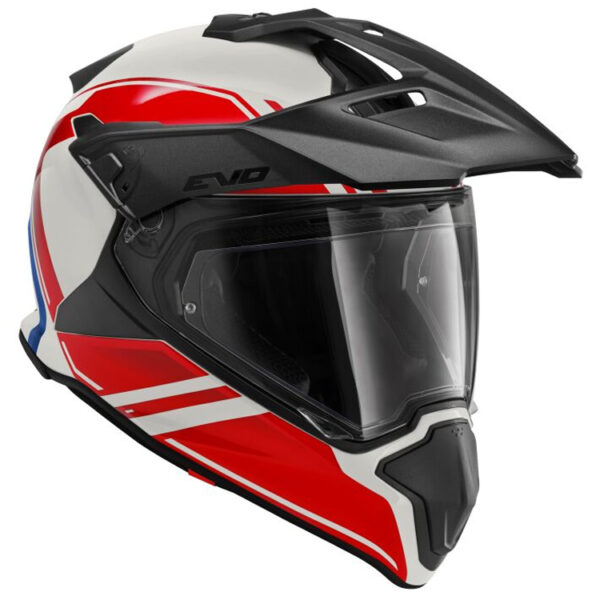 BMW GS Carbon Evo Motorradhelm (Grid) Farbe: Schwarz|Weiß|Rot Größe: 56/57 Endurohelm