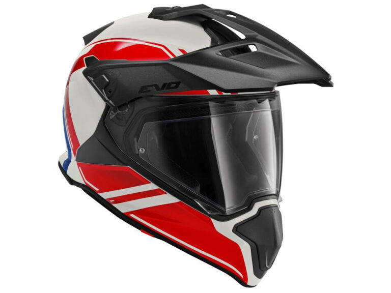 BMW GS Carbon Evo Motorradhelm (Grid) Farbe: Schwarz|Weiß|Rot Größe: 56/57 Endurohelm