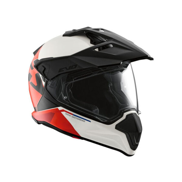 BMW GS Carbon Evo Motorradhelm (Qattara) Farbe: Weiß|Rot Größe: 62/63 Endurohelm
