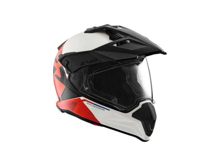 BMW GS Carbon Evo Motorradhelm (Qattara) Farbe: Weiß|Rot Größe: 62/63 Endurohelm