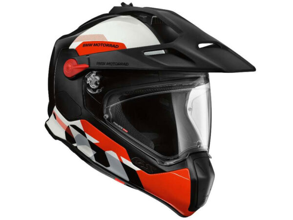 BMW GS Rallye Carbon Enduo Motorradhelm (Lima) Farbe: Schwarz Größe: 64 Crosshelm