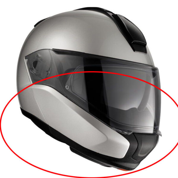 BMW Helm 6/6 Evo Kinnteil (titan/silber met.) Helm Zubehör