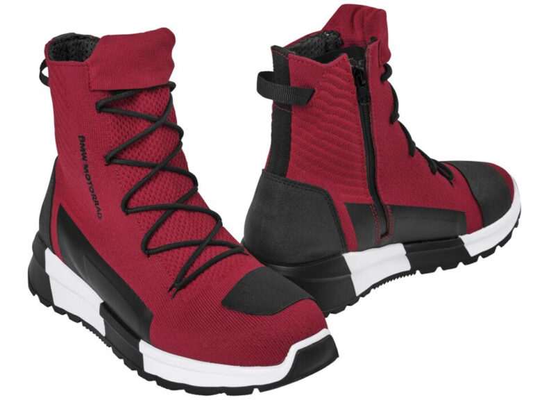 BMW KnitLite Motorradsneaker Damen Farbe: Schwarz|Rot Größe: 39 Motorradstiefel