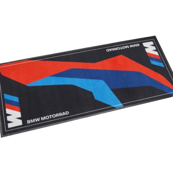 BMW M Motorradteppich (schwarz / blau / rot)