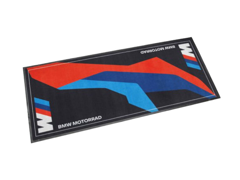 BMW M Motorradteppich (schwarz / blau / rot)