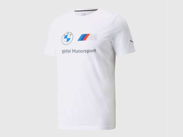 BMW M Motorsport Logo T-Shirt Herren Farbe: Weiß Größe: S Freizeitbekleidung