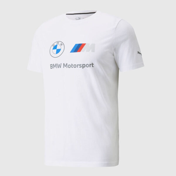 BMW M Motorsport Logo T-Shirt Herren Farbe: Weiß Größe: S Freizeitbekleidung