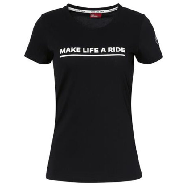 BMW Make Life a Ride T-Shirt Damen (schwarz) Farbe: Schwarz Größe: L Freizeitbekleidung