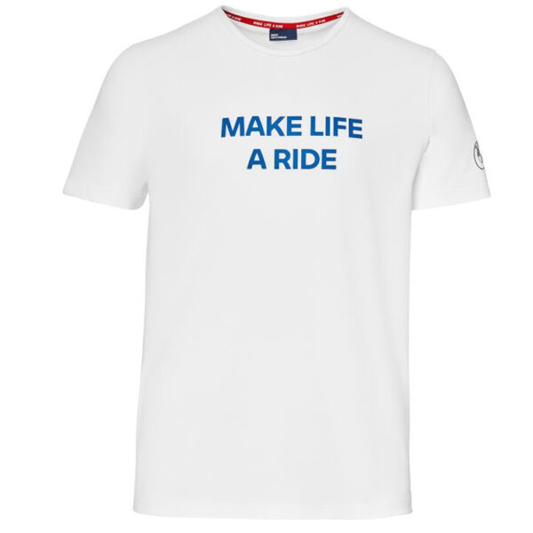BMW Make Life a Ride T-Shirt Herren (weiß) Farbe: Weiß Größe: 3XL Freizeitbekleidung