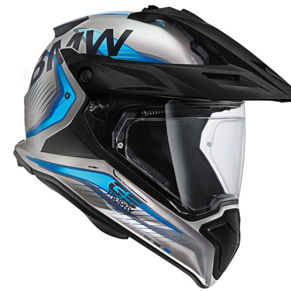 BMW Motocross Helm GS (trophy) Farbe: Grau Größe: 56/57 Crosshelm