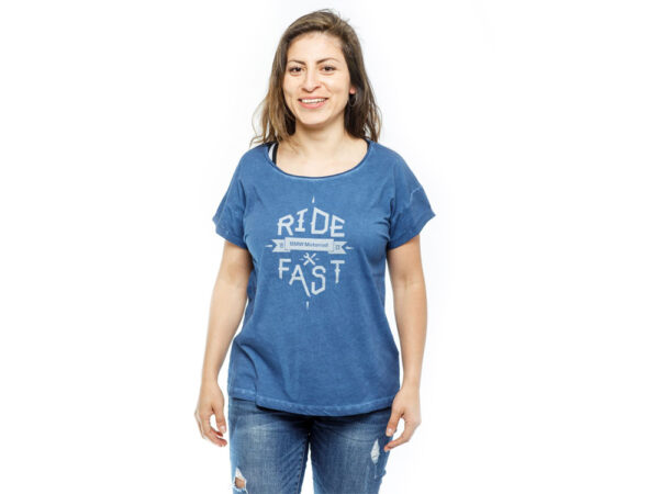 BMW Ride Fast Damen T-Shirt Farbe: Blau Größe: L