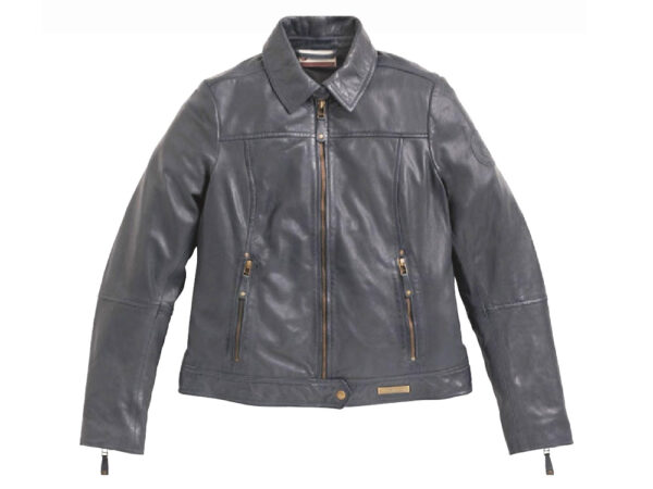 BMW Style Leder Freizeitjacke Damen Farbe: Schwarz Größe: L Motorradjacke
