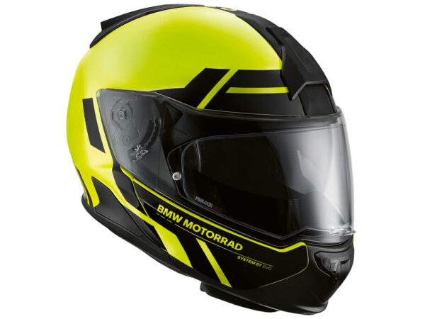 BMW System 7 Carbon Evo Klapphelm (spectrum fluor) Farbe: Gelb Größe: 58/59