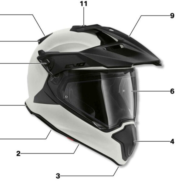 BMW Wangenpolster für GS Carbon Evo Motorradhelm Farbe: Schwarz Größe: 56/57 Helm Zubehör