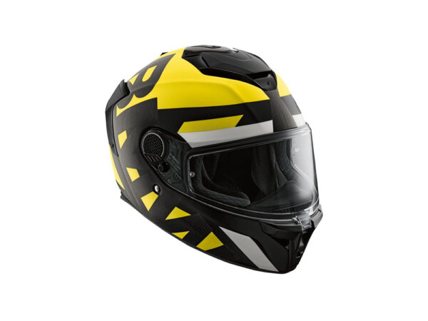 BMW Xomo Carbon Motorradhelm (thunder) Farbe: Schwarz|Gelb Größe: 57/58 Integralhelm