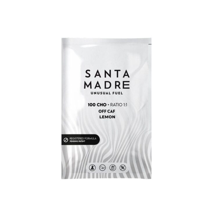 Box mit Santa Madre Unusual Fuel 100CHO Zitronengetränk 10x106g Ernährung