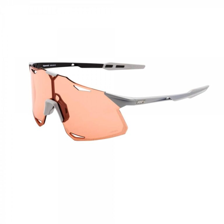 Brille 100% Hypercraft Matte Steingrau - HiPER Coral Gläser Fahrradbrillen