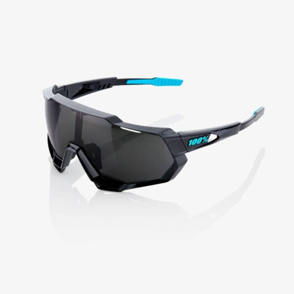 Brille 100% polierte Speedtrap schwarze Spiegellinse Fahrradbrillen