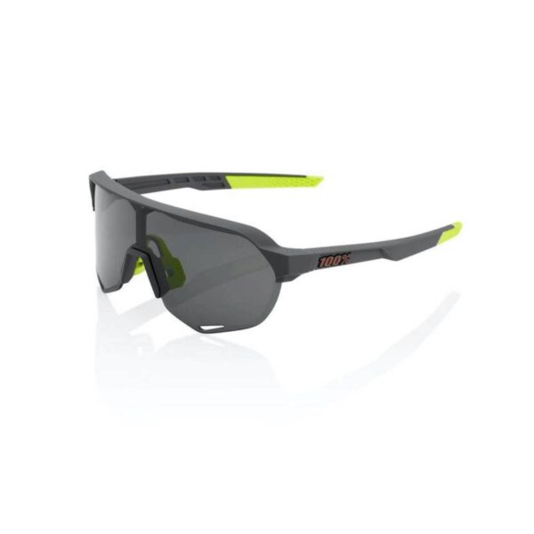 Brille 100% S2 Soft Takt Cool Grey Smoked Lens Fahrradbrillen