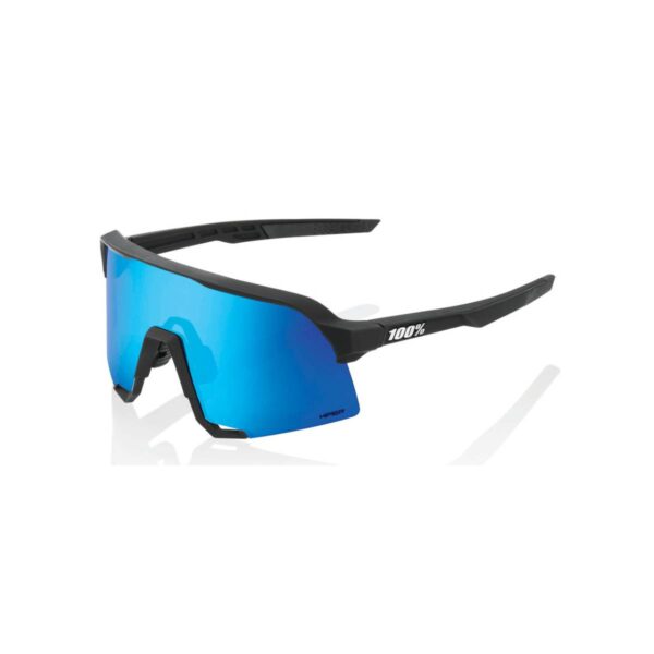 Brille 100% S3 Hyper Blue Multilayer Mirror Lens Schwarz Fahrradbrillen