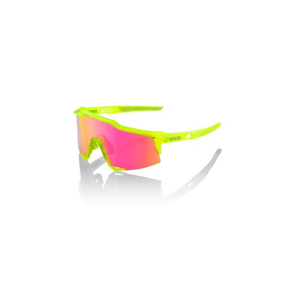 Brille 100% Speedcraft Acidulous LL Lila Spiegellinse (Lila Spiegel) Fahrradbrillen