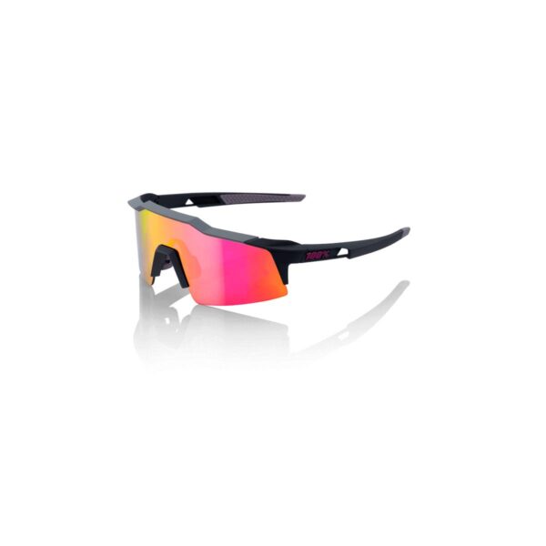 Brille 100% Speedcraft Graphite SL Lila Spiegellinse (Lila Spiegel) Fahrradbrillen